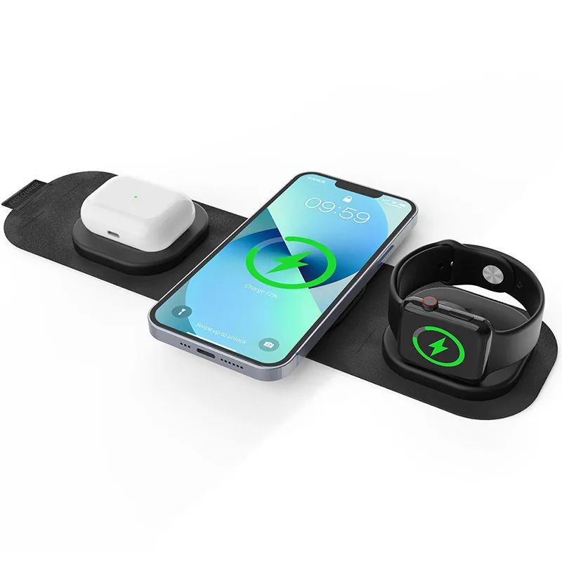 3-in-1 portable wireless charger