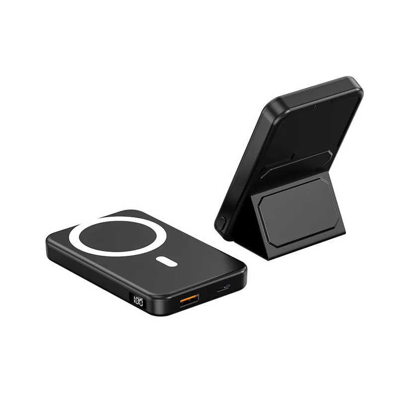 Black 4-in-1 wireless charging power bank