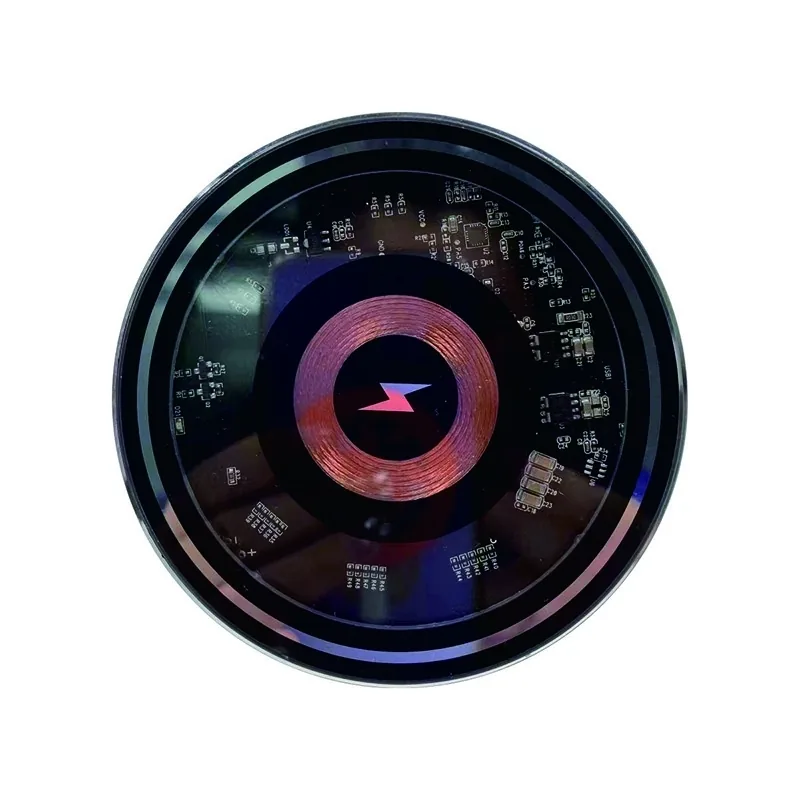 15W 아크릴 마그네틱 무선충전 패드, Ø100 × 6mm