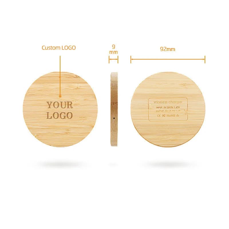 Light brown basic wireless charger