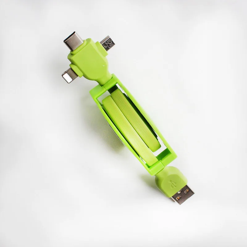1m 릴 타입 USB 충전 케이블