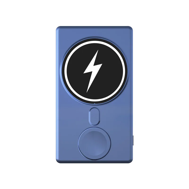 Blue wireless charging power bank