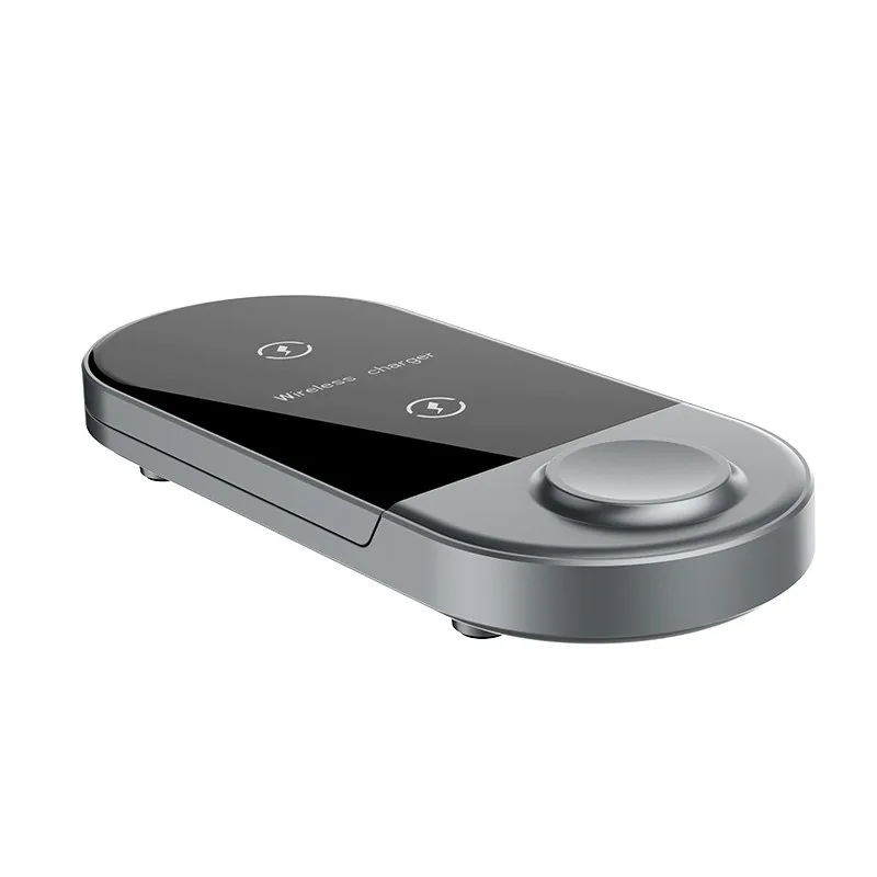 Grey multi-function wireless charging station