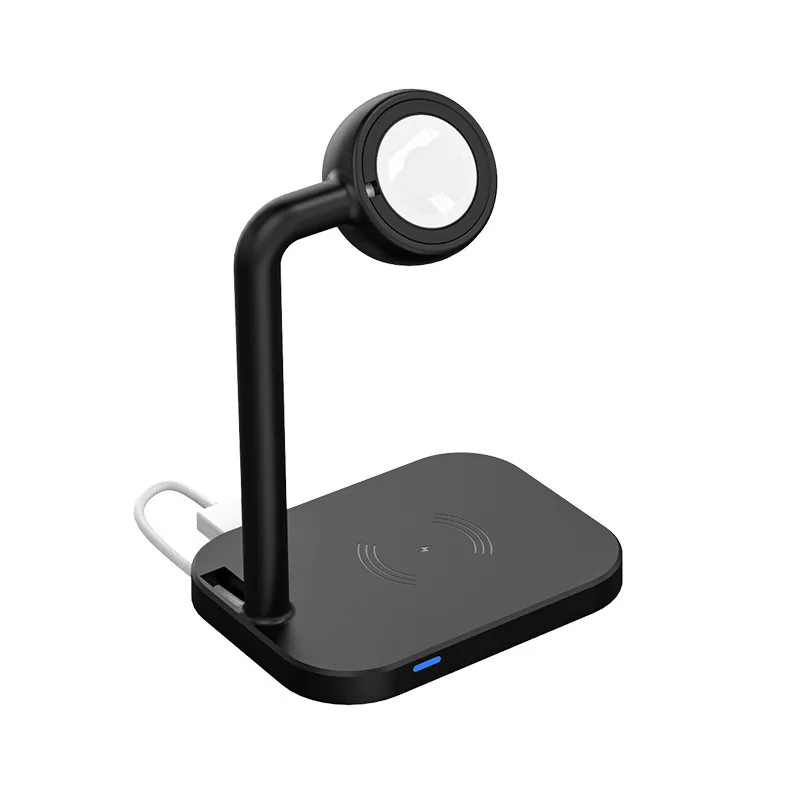 Dark grey 2-in-1 wireless charging station