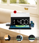 3 In 1 Alarm Clock Bed Side Desklamp Lamp Light With Wireless Phone Charger Station For Iphone