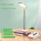 Portable Folding Bedside Table Lamp Led Desk Lamp With Wireless Charger Charging