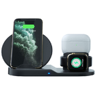 5W 7.5W 10W Custom Wireless Charger 3 In 1 ABS Phone Charging Dock