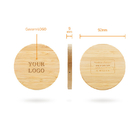Wooden Bamboo PCB Desktop Wireless Charger 10W Pad Customized Logo