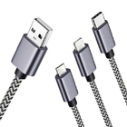 Length 3m 10ft OD 5mm Fast Charging USB Cables Nylon Braided Lightning