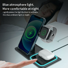 Foldable 15W Fast Wireless Charging Stand For Apple Watch Airpods
