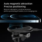Black Multi Function 15w magnetic wireless car charger Type c Input