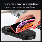 15W Phone Holder Wireless Charger 3 in 1 Folding Fast Charging