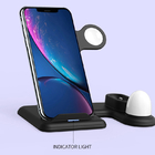 3 In 1 15W Wireless Charger Dock Station LED Light Fast Charging