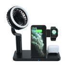 110KHz Multifunction Wireless Charger Stand PC ABS 9V 2A With Fan
