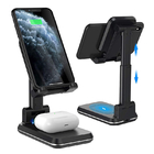 Portable And Adjustable Dual 10W Wireless Charger Desk Phone Holder