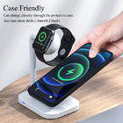 Q3 2 In 1 15W Qi Fast Charging Wireless Phone Charger Dock For Apple