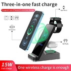 3 In 1 Desktop Wireless Charger 15W Fast Charging For Apple Watch Headset