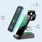Portable Desktop Wireless Charger 3 In 1 Magnetic Wireless Charger AL ABS PC Material