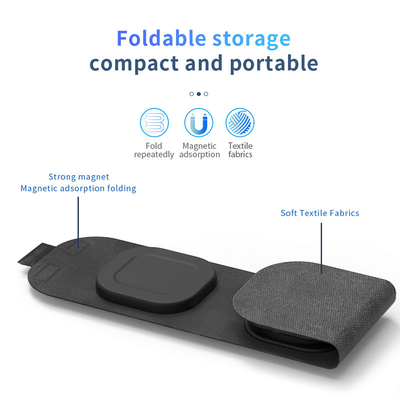 Apple Devices Folding Qi Charger 15W Qi Wireless Charger 3 Modes Simultaneously Charge