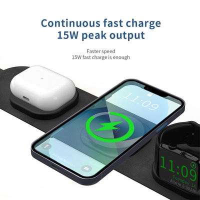 ABS PC 20W Charging Station 3 In 1 Wireless Phone Charger For Iphone12 13 Series