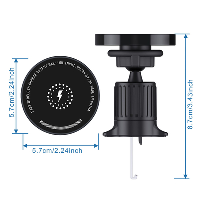 New Arrival Magnet Magnetic Car Charger Wireless Phone Holder Magnet Magnetic 15W Fast Car Wireless Charger For phone