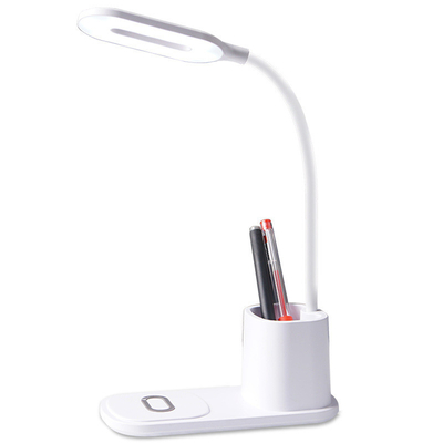 Practical Portable 180Lm Desk Lamp Wireless Charger With Pen Holder