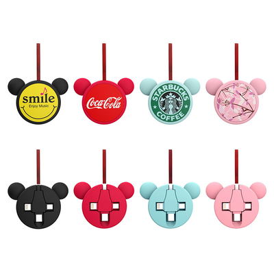 3 In 1 Length 102cm Cute Phone Charger Cords Universal Retractable