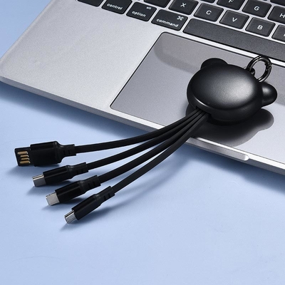 Custom Length 16cm Multiple USB Charger Cable Universal Keychain