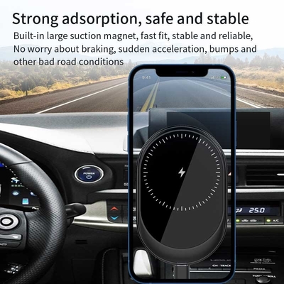 Fast 15W Qi Magnetic Wireless Car Charger Compatible With IPhone
