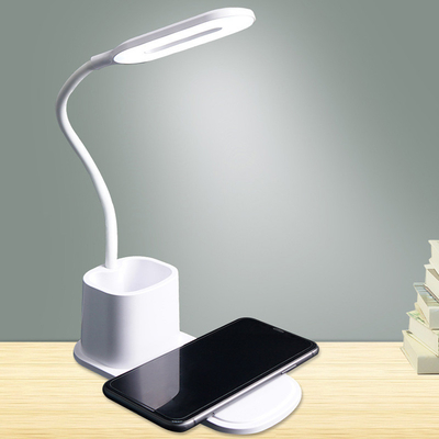 Micro Input ABS 10W Adjustable Lamp Wireless Charger With Pen Holder