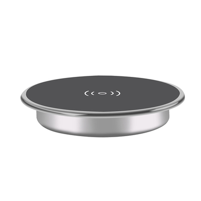 Desktop Round 15W Embedded Wireless Charger Aluminum Alloy