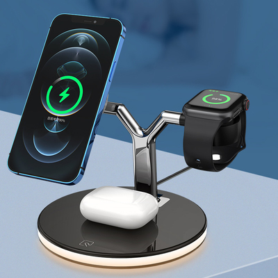 Multi Function Desk 15w Apple Magnetic Wireless Charger For Iphone