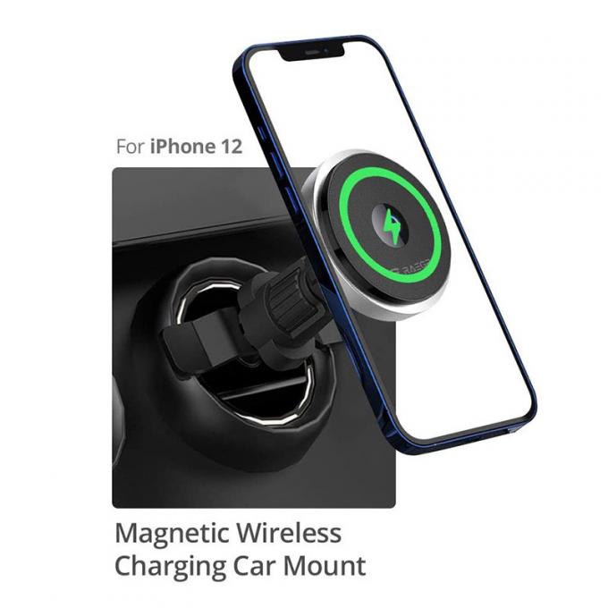 Car Mount Wireless Charger 15 Watt 7.5W Compatible With MagSafe
